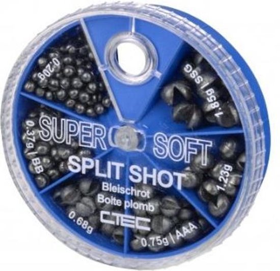 C-Tec Hengelsport - Knijplood - Loodkogeltjes - 0.20 tot 1.85 gram van C-Tec
