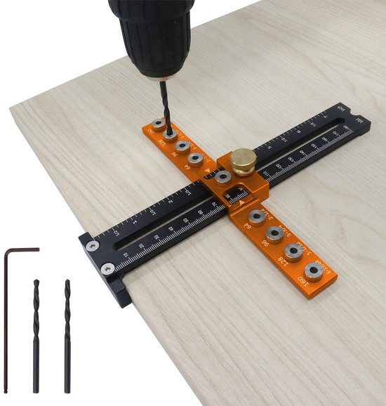 Cabinet Hardware Jig, instelbare aluminiumlegering kabinet handgreep jig boorsjabloon gidsgereedschap met - ShopVlot
