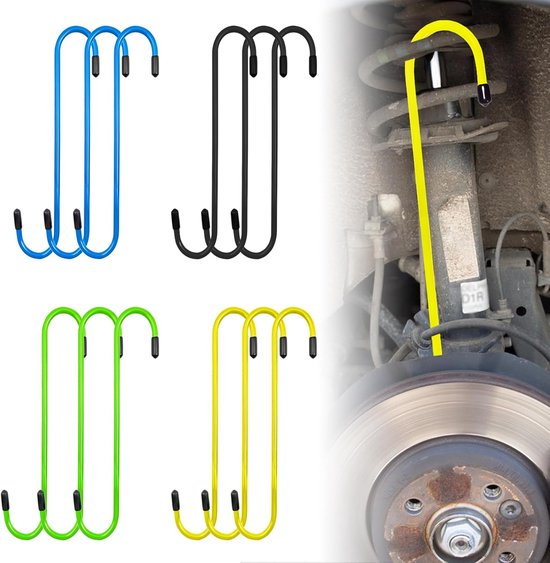 Caliper Hooks, 12 Pcs Caliper Hooks with Rubber Tips, Caliper Hook, Caliper Hook, Caliper Hook for Brakes, Work for - ShopVlot