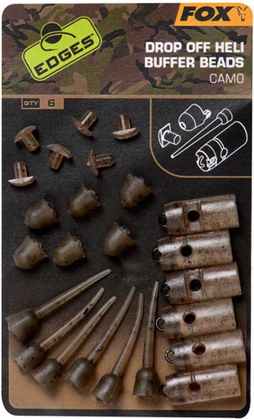 Camo Drop Off Heli Buffer Beads Kit X6 Edges Fox van CAM