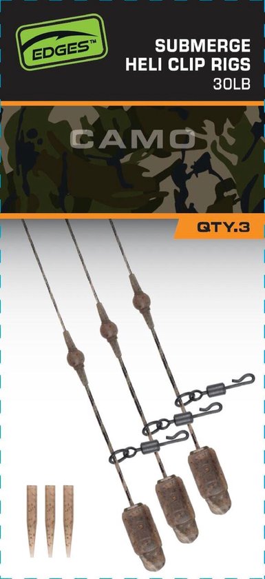 Camo Heli-Clip Rigs Submerge Fox
