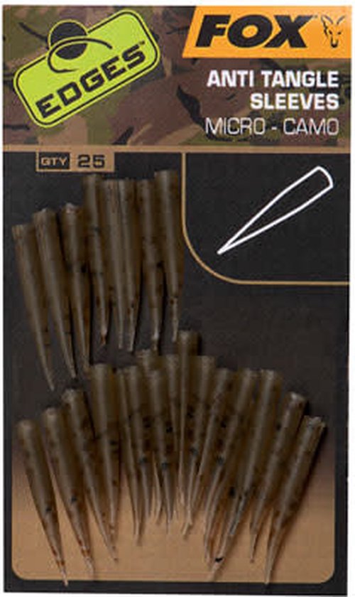 Camo Micro Anti Tangle Sleeve X25 Fox Edges van CAM