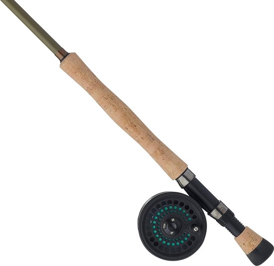Canyon Stream Fly Kit - beginners vliegvis pakket met hengelmolen backinglijn tacklebox van canyon