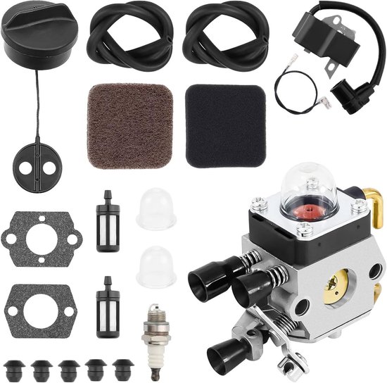 Carburateur voor Stihl FS75 FS80 FS85 - Vervangingsonderdelen voor Grastrimmer en Kettingzaag met Ontstekingsspoel en Luchtfilter, Hoogwaardige Prestaties en Betrouwbaarheid