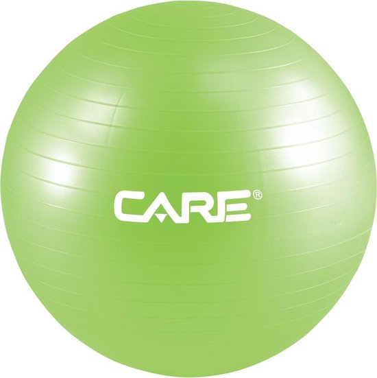 Care fitnessbal groen 75 cm van Merkloos