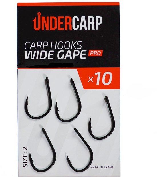 Carp Hooks Wide Gape PRO 4 van Merkloos