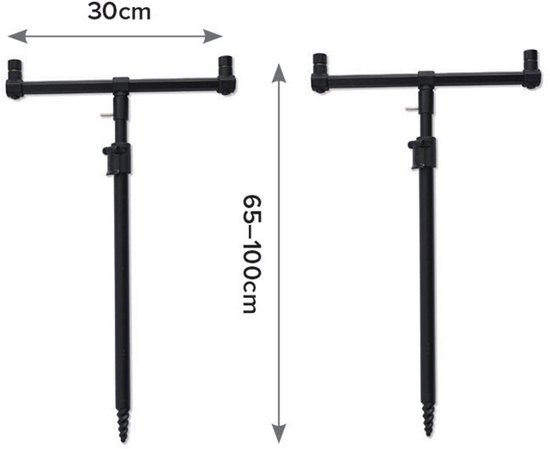 Carp Spirit 2/4 Rod Support Set van Merkloos