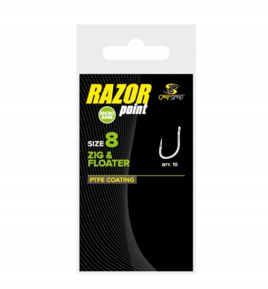 Carp Spirit Razor Zig Floater Chin Maat 10 - 10 stuks van Merkloos