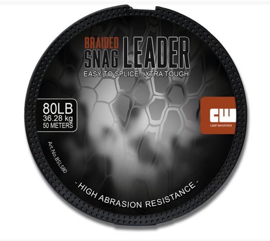 Carp Whisperer - Braided Snag leader - Gravel van Merkloos