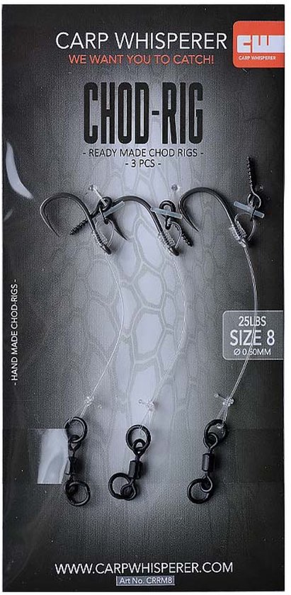 Carp Whisperer - Chod rig - Haak maat: 8 - 3 stuks van Carp Whisperer