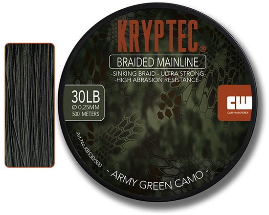 Carp Whisperer - Gevlochten karperlijn zinkend - Diameter: 0,25mm - 500m lijn