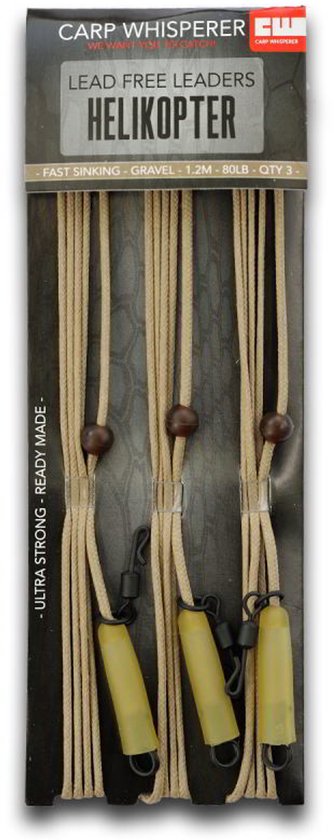 Carp Whisperer - Helikopter Leaders - 3 stuks - Gravel van Merkloos