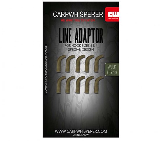 Carp Whisperer - Line Adaptor - 10 stuks - Weed van PB Products
