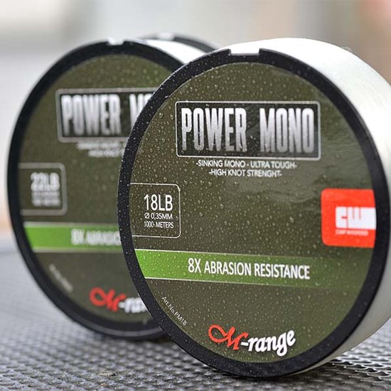 Carp Whisperer - Power Mono karperlijn - Diameter: 0,35mm - 1000m lijn van Merkloos