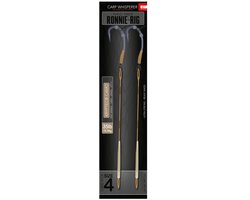 Carp Whisperer - Ronnie Rig - Haak maat: 4 - 2 stuks - Gravel van Merkloos