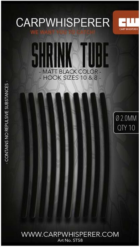 Carp Whisperer - Shrink Tube - Haak maat: 6 - 10 stuks - Gravel van Merkloos