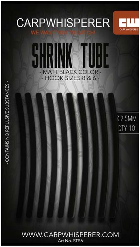 Carp Whisperer - Shrink Tube - Haak maat: 6 - 10 stuks - Silt van Carp Whisperer