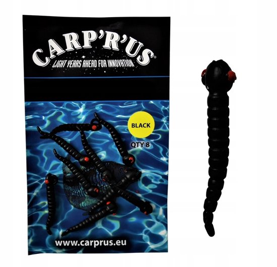 Carp'R'Us Mouthsnagger Shorty Zwart - 8 st van Merkloos