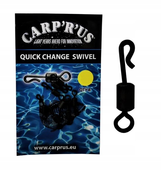 Carp'R'Us Quick Change Swivel maat 8 - 8 stuks van Merkloos