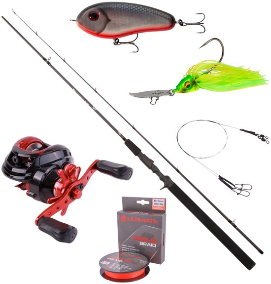 Cast Special Baitcaster Set 15-45g - Roofvis set van Merkloos