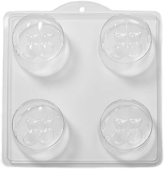 Cat Sweethearts zeep/Bath Bomb vorm (5 stuks)