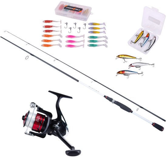 Catchmax Spintec Lure Combo Hengelset 1.85m (3-15g) - Roofvis Set