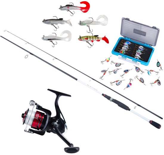 Catchmax Spintec Lure Combo Hengelset 2.40m (10-30g) - Roofvis Set van Merkloos