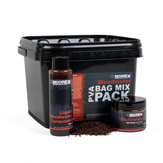 CC Moore Bloodworm PVA Bag Mix Bucket Pack - Boilie Liquid