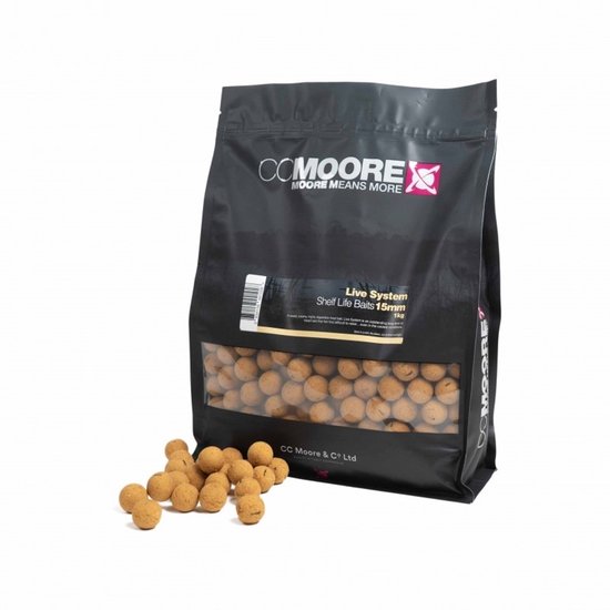 CC Moore Boilies Shelf Life Baits (1 kilo) Live System - Maat : 24mm van CC Moore