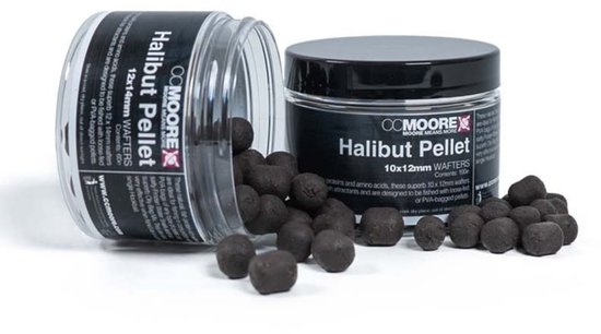 CC Moore Halibut Pellet Wafters - Maat : 10x12mm