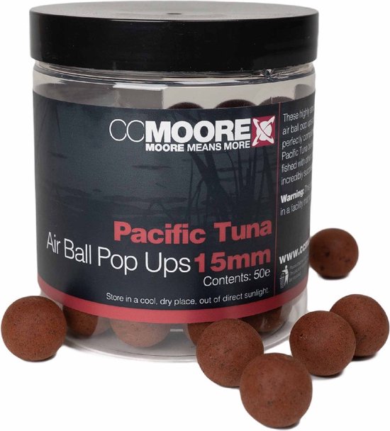 CC Moore Pacific Tuna - Air Ball Pop Ups - 18mm - Rood van CC Moore