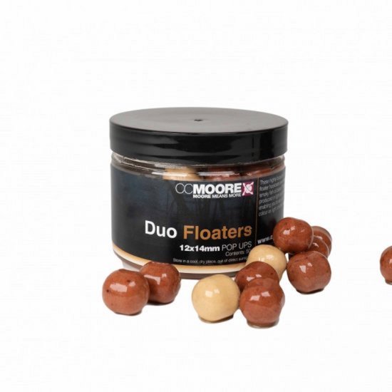 Ccmoore CC MOORE Duo Floaters 12x14mm Pop Ups Bruin & Wit 12x14mm van CC Moore