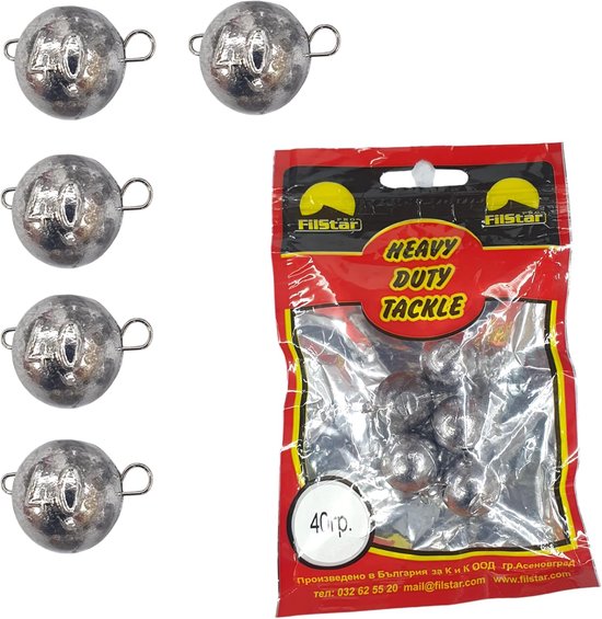 Cheburashka Lood Set 5 x 40g - Jig Heads Drop Shot Vissen