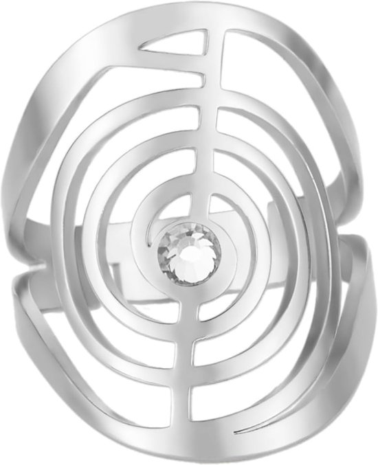 Cho Ku Reiki Beschermring voor Reiki Helende Symbool Yoga Ringen voor Vrouwen Heilige Geometrie Roestvrij Staal Energie Yoga Power Ring Amulet