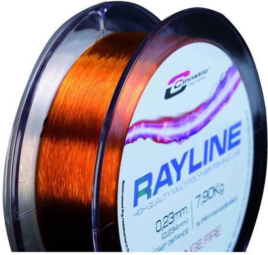 Cinnetic Rayline Gevlochten Vislijn 2000 M Oranje 0.200 mm van Cinnetic