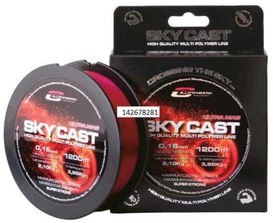 Cinnetic Sky Cast Ultra Mag Monofilament 1200 M Transparant 0.240 mm