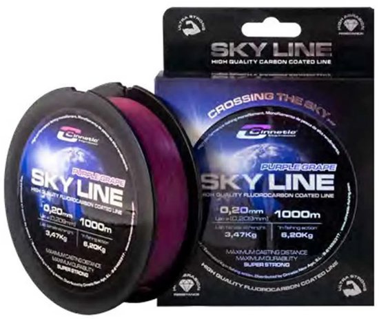 Cinnetic Sky Line 1000 M Monofilament Paars 0.240 mm