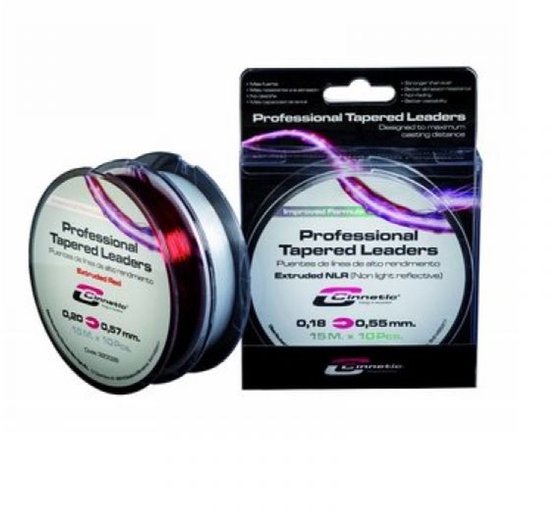 Cinnetic Tapered Leaders Clear 0.20 -> 0.57mm van Cinnetic