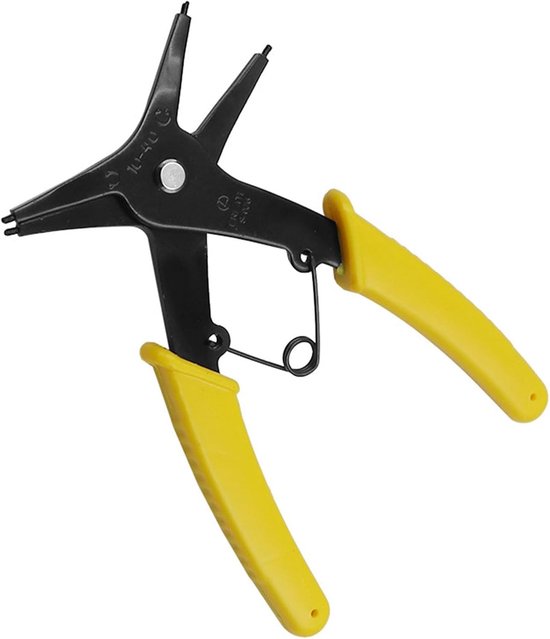 Circlip Pliers, Snap Ring Pliers, Snap Ring Inside and Out, 2-in-1, Double Retaining Ring Pliers, for 2-24mm Internal - ShopVlot