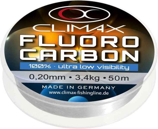 Climax FluoroCarbon 50 m 0,20 mm van Climax