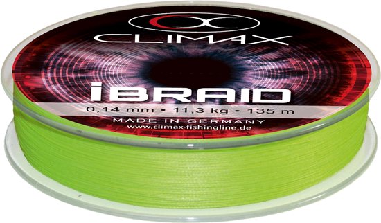 Climax IBraid Chartreuse 135 m 6 kg  0,08 mm van Climax