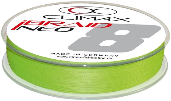 Climax iBraid Fluo-Chartreuse 100m 0,10mm 6,7kg van Merkloos