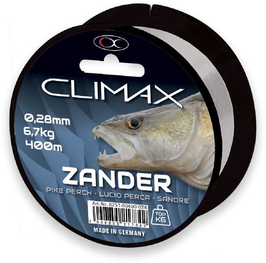 Climax Zander Light Green 450m 0,24mm van Merkloos