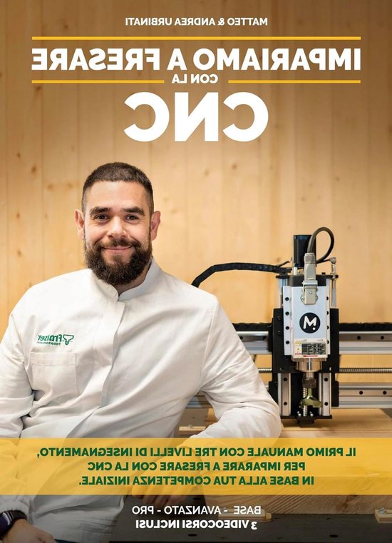 CNC Frees Handleiding - CNC Frezen Boek - Leren Frezen - 3 Videocursussen Inclusief - 23x16x2 cm van Merkloos