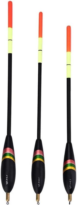 Coarse Fishing Floats voor Bait en Bobbers - Set van 3 Stuks met Gewichten van 1.5g tot 6g voor Effectief Vissen