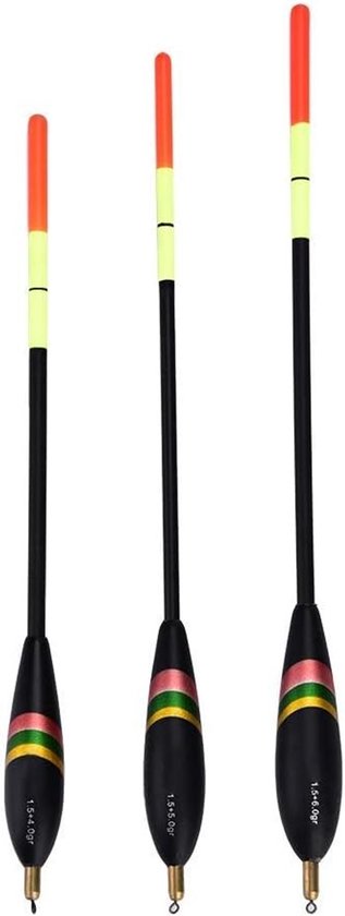 Coarse Fishing Floats voor het Vissen met Bait, Set van 3 Gewogen Waggler Floats voor Efficiënt Vissen