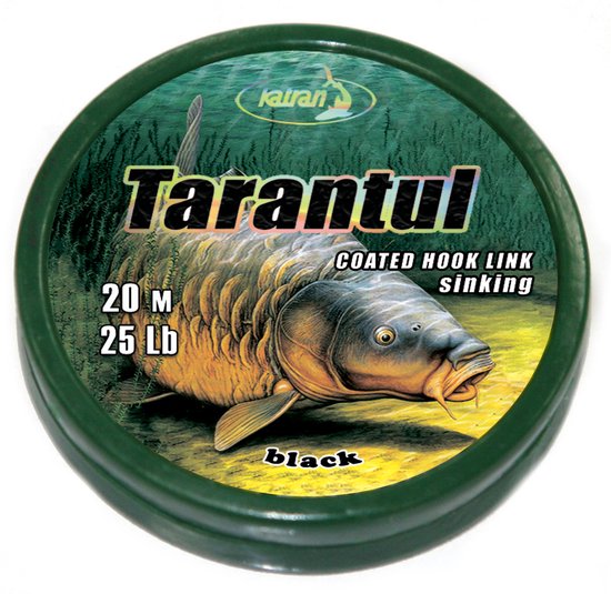 Coated braided hook links TARANTUL 25Lb 20m van Carp Spirit