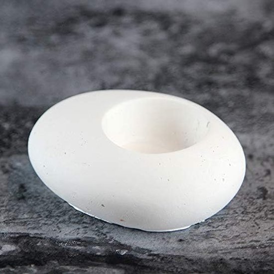 Cobblestone Kandelaar Siliconen Mal Beton Bloempot Mould Handgemaakte Cement Kaars Houder Desktop Decoratie