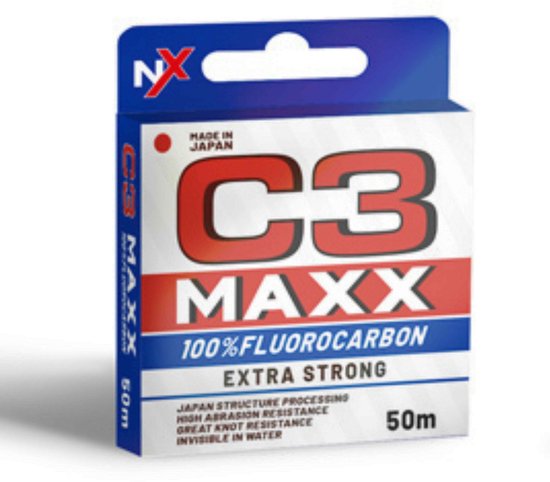 Colmic C3 MAXX Fluor Carbon Fluorocarbon 23/00 Lijn Onderlijnmateriaal Sterke Fluo Vislijn Onderlijn van Colmic