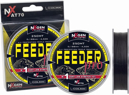 Colmic Feeder Pro Feederlijn 26/00 NxGen Feeder Hoofdlijn 250 m Anti Twist Extra Strong Weinig Rek van Colmic